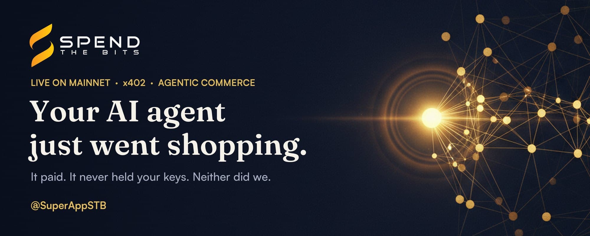 STB cover: Your AI agent just went shopping. It paid. It never held your keys. Neither did we.