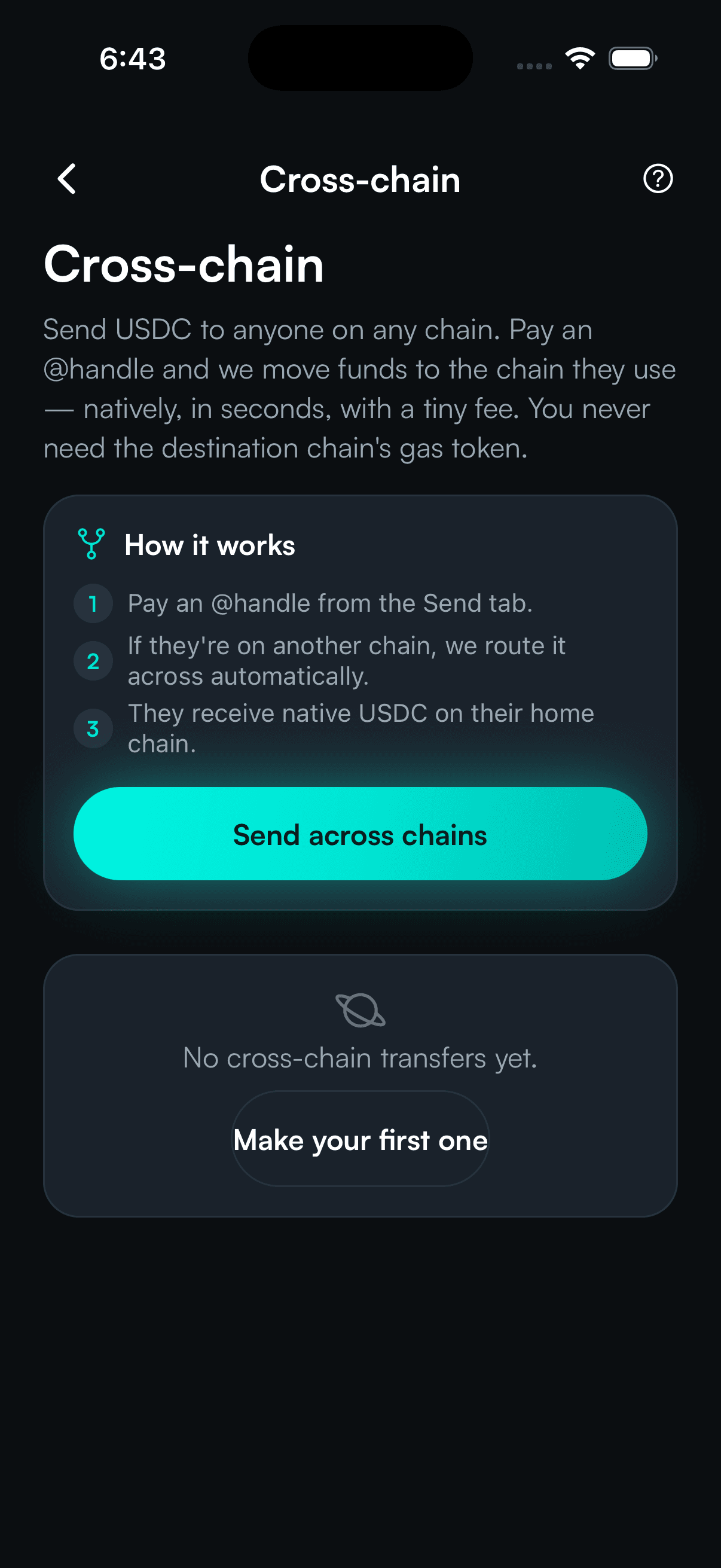 SpendTheBits app — Bridge screen